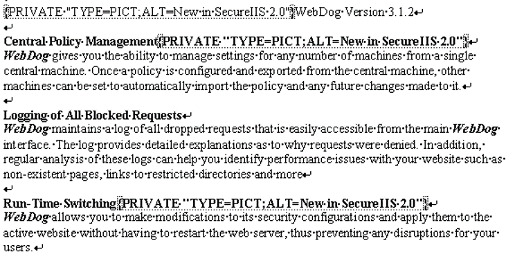 Audit trail from Microsoft Word revision marking for a USA case
